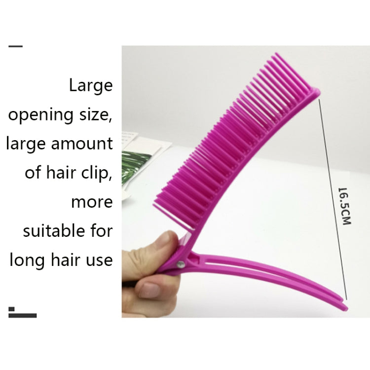 Hairdressing Highlighting Plastic Clip Hair Salon With Comb Clip Styling Layered Clip Bangs Hair Clip Comb Color Random Delivery