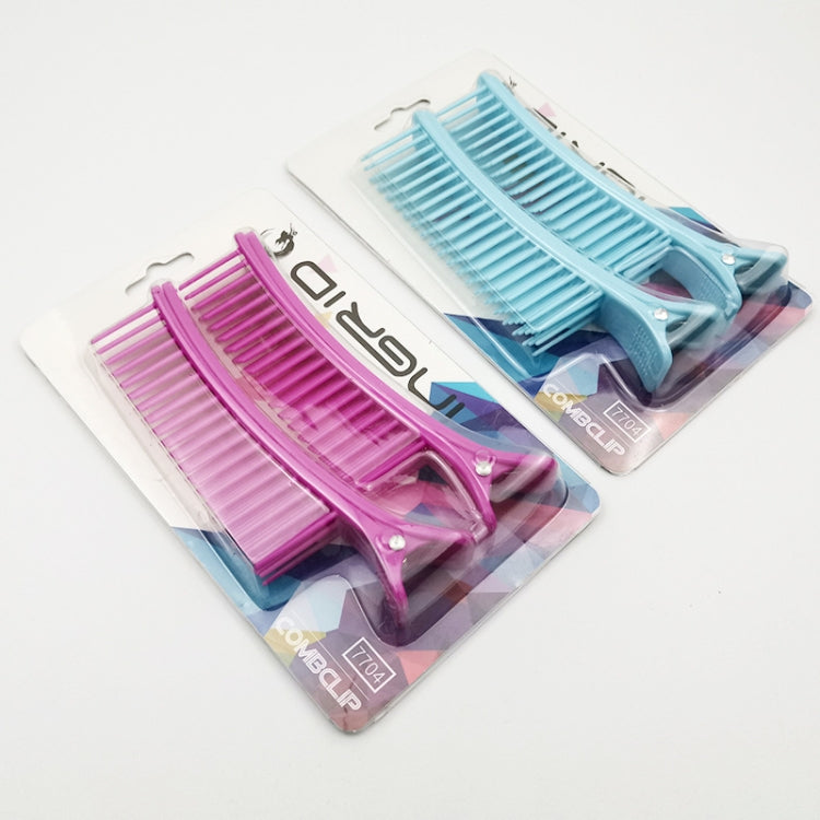Hairdressing Highlighting Plastic Clip Hair Salon With Comb Clip Styling Layered Clip Bangs Hair Clip Comb Color Random Delivery