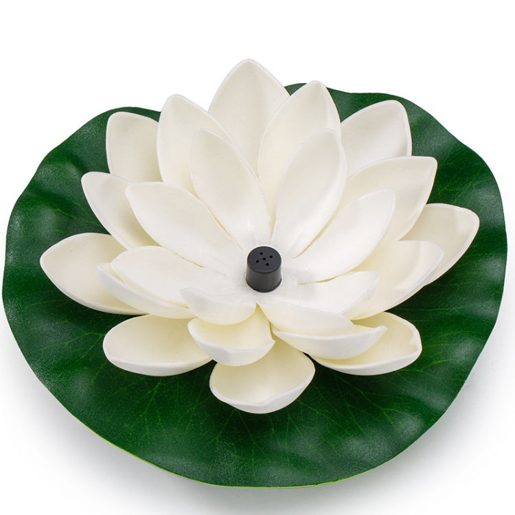 Solar Fountain Floating Views Garden Pool Water Scene, Lotus Leaf Flower Style,Color Random Deilvery