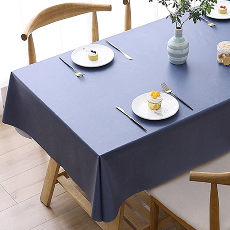 Solid Color PVC Waterproof Oil-Proof And Scald-Proof Disposable Tablecloth