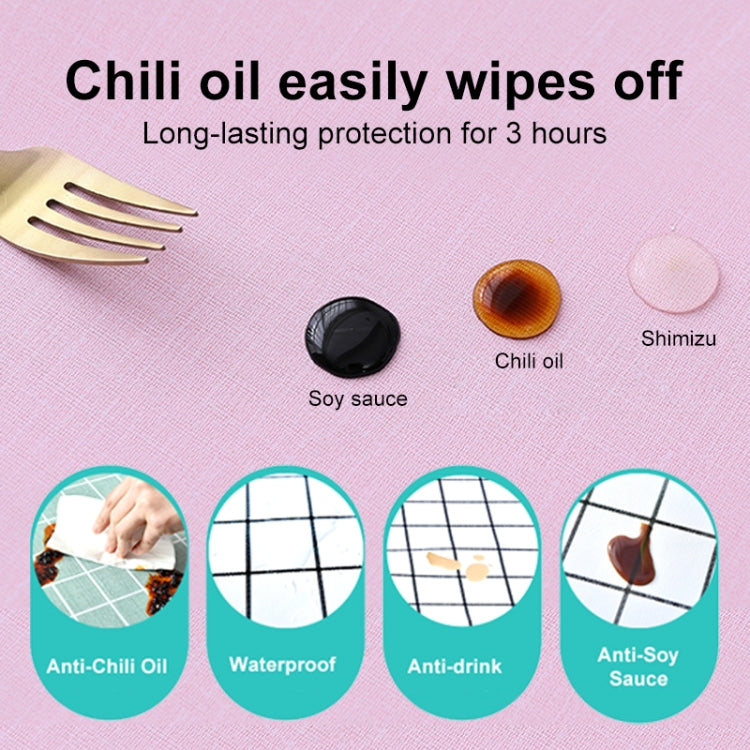 Solid Color PVC Waterproof Oil-Proof And Scald-Proof Disposable Tablecloth