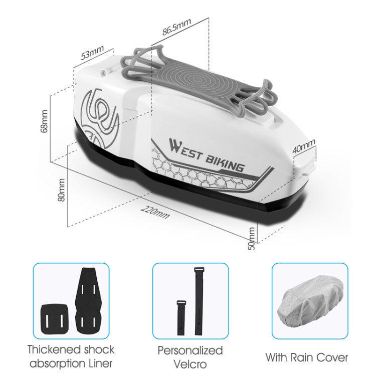 WEST BIKING Bicycle Front Beam Top Tube Bag Mountain Road Bike Waterproof Riding Equipment