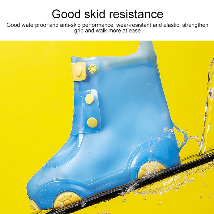 Children Rain Boot Cover Waterproof Non-Slip Rain Boot Cover Thickened Silicone Rain Boots