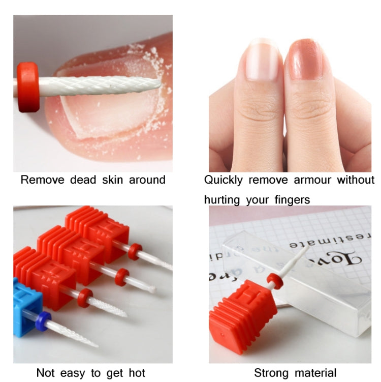 3 PCS Ceramicv Nail Polisher Electric Nail Polisher Accessories
