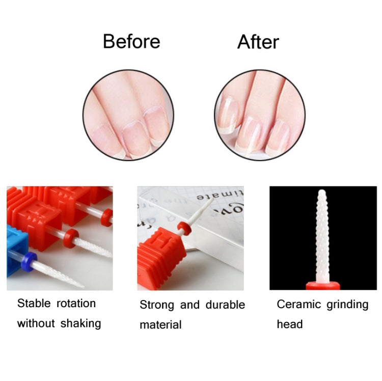 3 PCS Ceramicv Nail Polisher Electric Nail Polisher Accessories