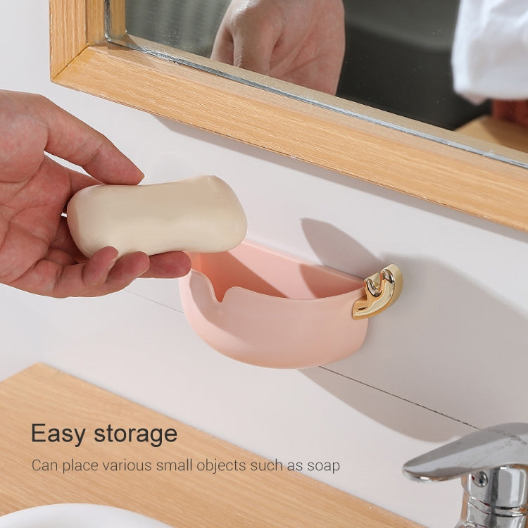 Cartoon Animal Cute Deer Soap Holder Seamless Wall-Mounted Bathroom Storage Box