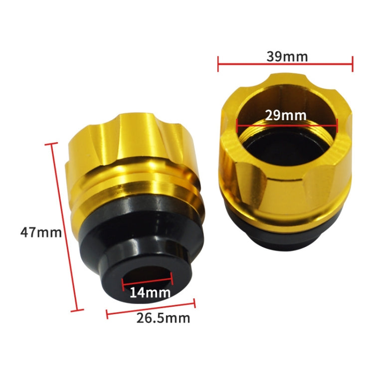 2 Pairs Motorcycle Modified Accessories Anti-Drop Cup CNC Aluminum Alloy Anti-Collision And Shock Absorbing Front Fork Cup