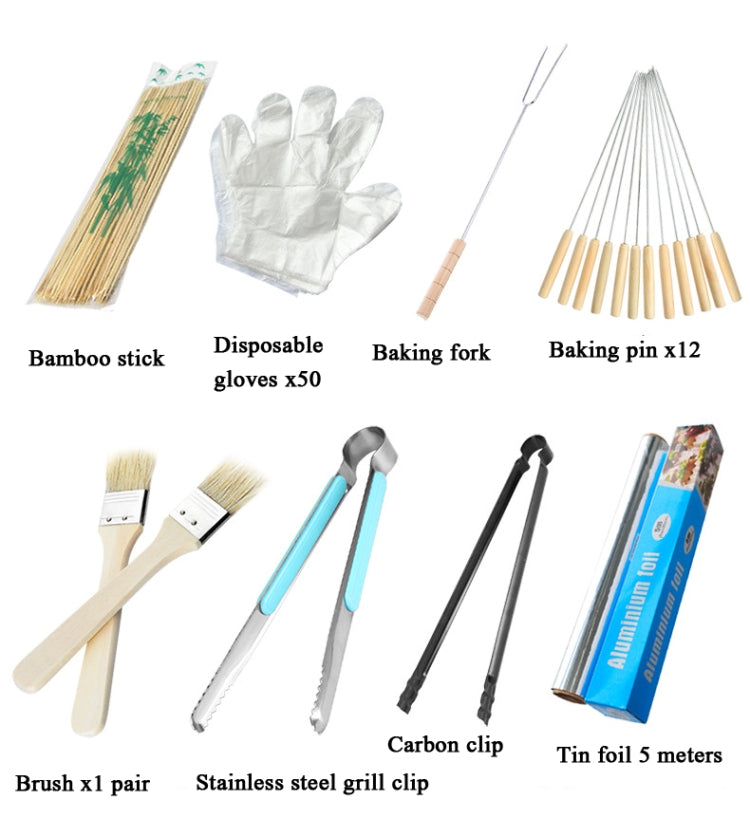 8 in 1 Outdoor Barbecue Tools BBQ Accessories