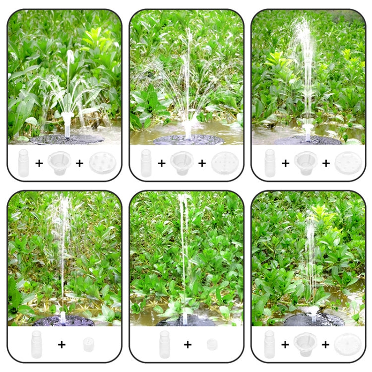 Colorful Lamp Battery Solar Fountain Floating Landscape Fountain