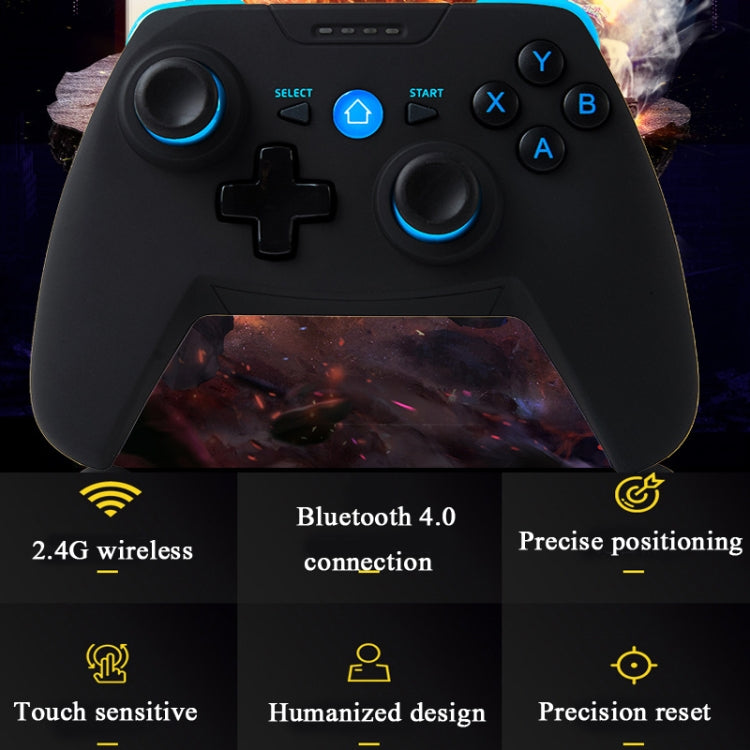 CX-X1  2.4GHz + Bluetooth 4.0 Wireless Game Controller Handle For Android / iOS / PC / PS3