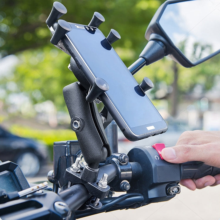 Eagle Claws X-Type Six-Claw Metal Mobile Phone Back Clip Bicycle Motorcycle Mobile Phone Holder