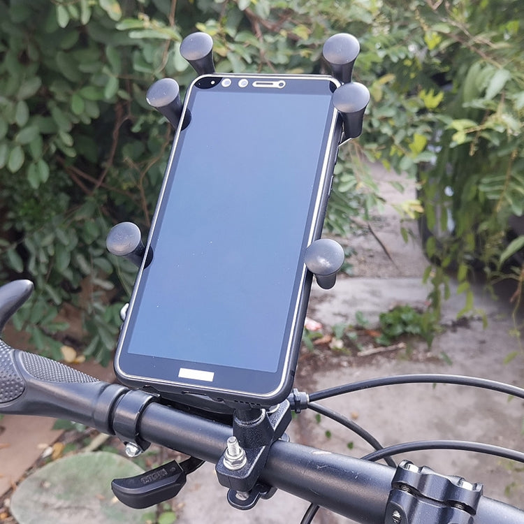 Eagle Claws X-Type Six-Claw Metal Mobile Phone Back Clip Bicycle Motorcycle Mobile Phone Holder