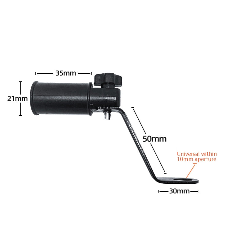 2 PCS Handle Install Transfer Frame Metal Motorcycle Rearview Mirror Fixed Bracket