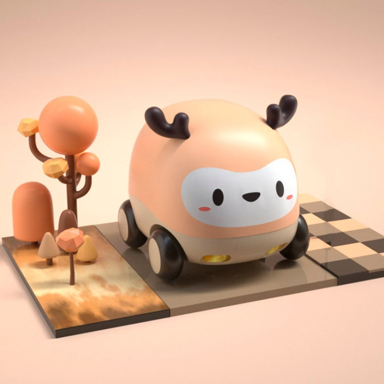 Cartoon Cute Pet Pull Back Car Children Mini Puzzle Inertia Car Toy