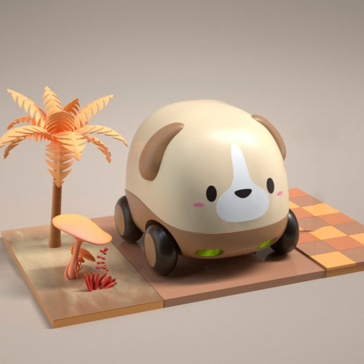 Cartoon Cute Pet Pull Back Car Children Mini Puzzle Inertia Car Toy