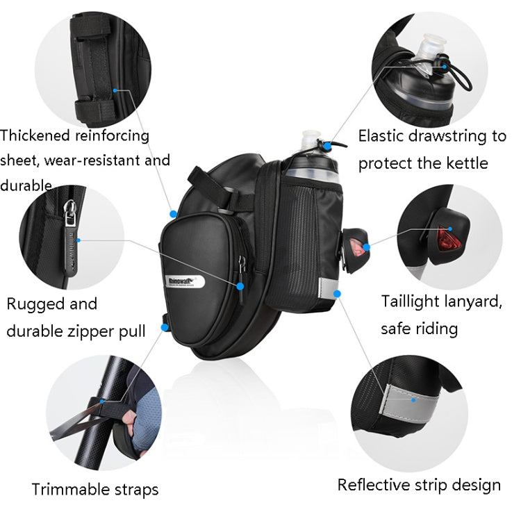 Rhinowalk X21557  Bicycle Rainproof Tail Bag Large Capacity Folding Road Bike Riding Backpack