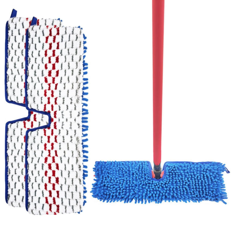 2 PCS Chenille Wet And Dry Flip Mop Replacement Cloth Cover Suitable For O-Cedar