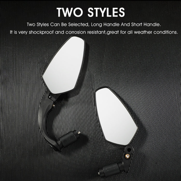 1 Pair WEST BIKING Bicycle Rearview Mirror Adjustable Mirror Mountain Bike Foldable Rearview Mirror