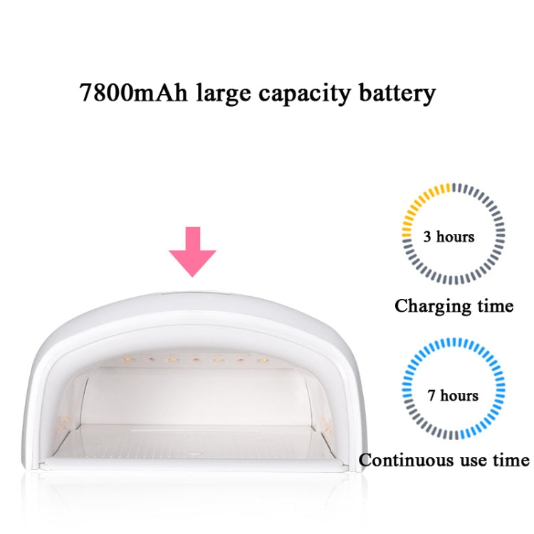 S10 48W Nail Lamp Wireless Phototherapy Lamp Rechargeable Nail Phototherapy Machine,US Plug