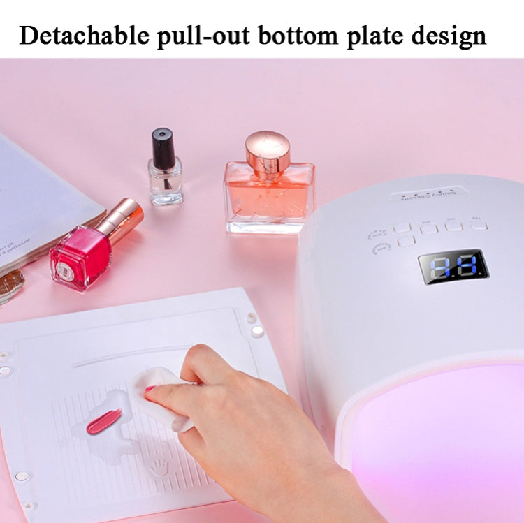 S10 48W Nail Lamp Wireless Phototherapy Lamp Rechargeable Nail Phototherapy Machine,US Plug