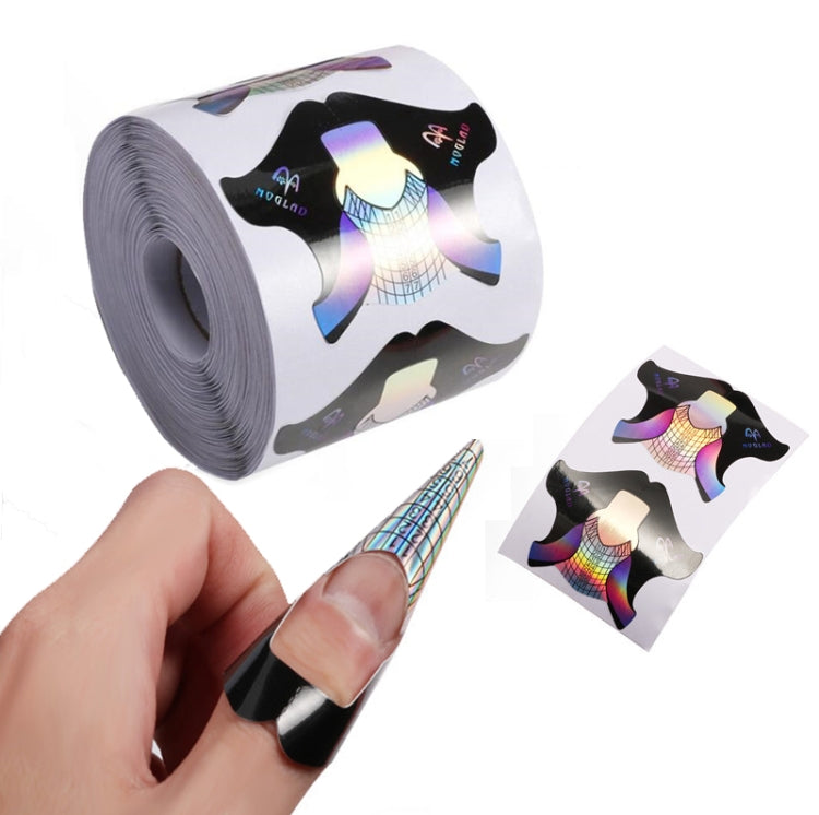 Thickened 100 PCS / Pack Symphony Laser Nail Extension Paper Holder Fish Shape Phototherapy Nail Extension Paper Holder