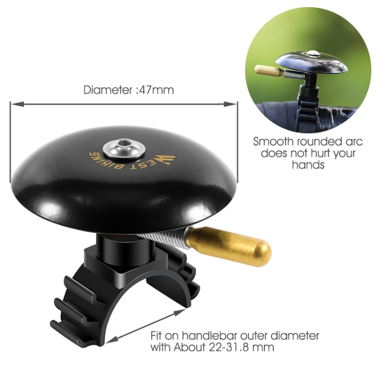 WEST BIKING P0706046B Biking Bike Bell Mountain Earth Road Dead Fly Vintage Bell