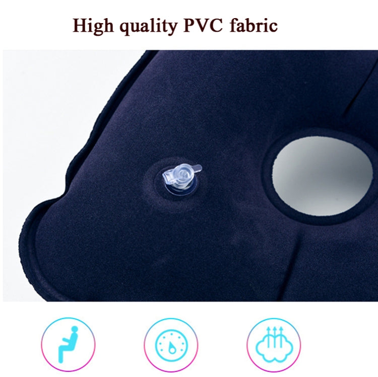 Anti-Decubitus Inflatable Cushion Pregnant Women Elderly Health Care Cushion,Style: Square Blue
