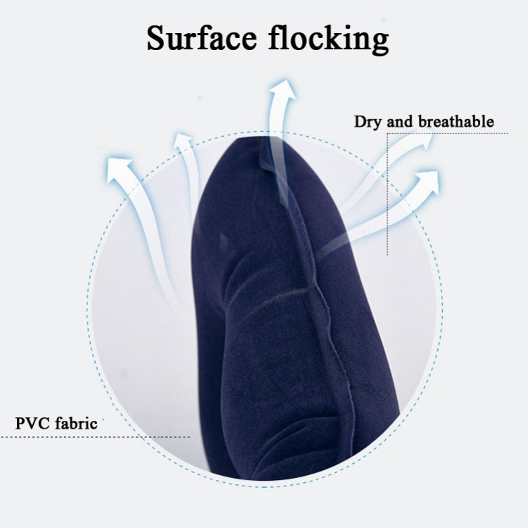Anti-Decubitus Inflatable Cushion Pregnant Women Elderly Health Care Cushion,Style: Square Blue