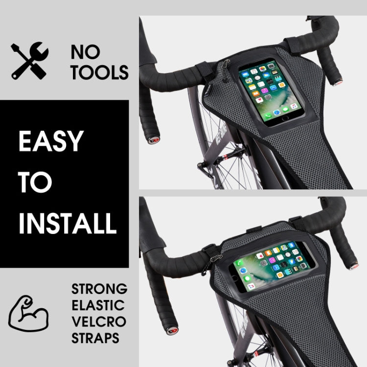 WEST BIKING YP0719251 Bicycle Mobile Phone Bag Road Vehicles Anti-Sweat Net