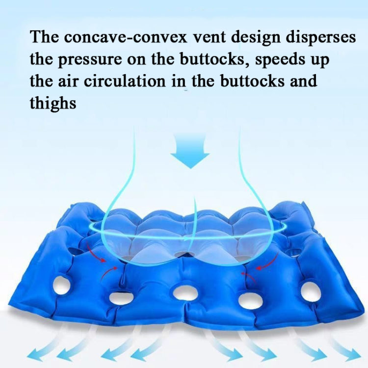 Square 25-hole Anti-decubitus Inflatable Cushion Medical Wheelchair Inflatable Cushion