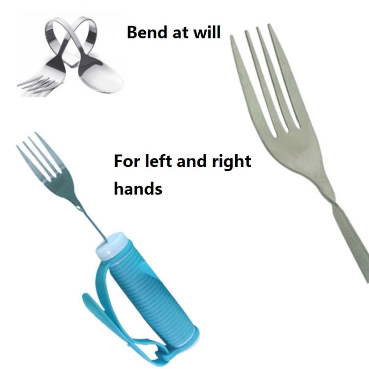 304 Stainless Steel Bendable Self-Service Fork For The Disabled & Elderly
