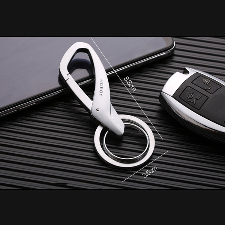 JOBON ZB-197 Car Waist Hanging Keychain Double Ring Metal Keychain