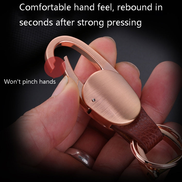 JOBON ZB-167A Horseshoe Car Keychain Men Metal Waist Hanging Keychain