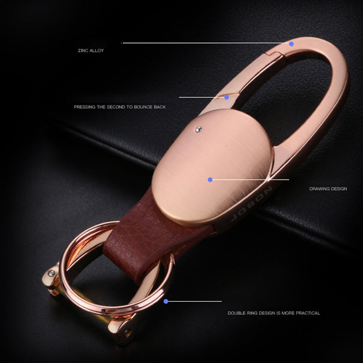 JOBON ZB-167A Horseshoe Car Keychain Men Metal Waist Hanging Keychain