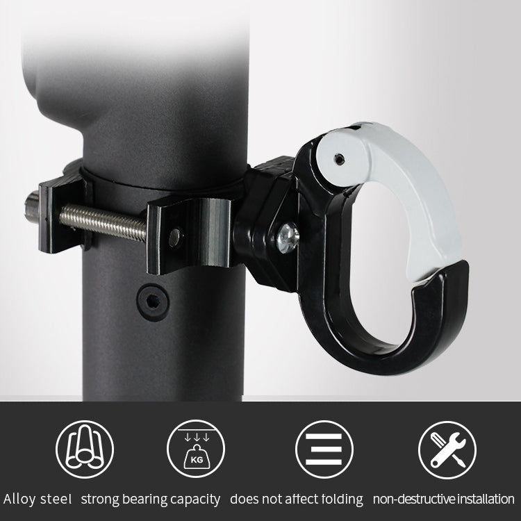 For Ninebot MAX G30 Scooter Accessories Aluminum Alloy Hook Rod Hook, Specification: Double Hook (Red Black)