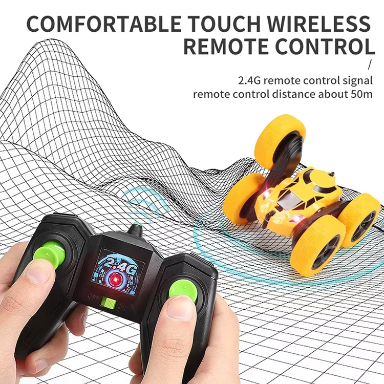 2.4G Remote Control Drift Roll Double-sided Stunt Car With Lights