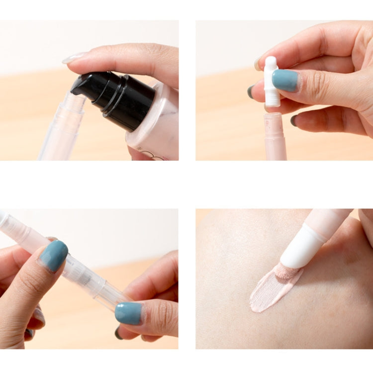 2pcs Liquid Foundation Small Sample Refilling Pen Travel Portable Rotary Vacuum Refilling Bottle