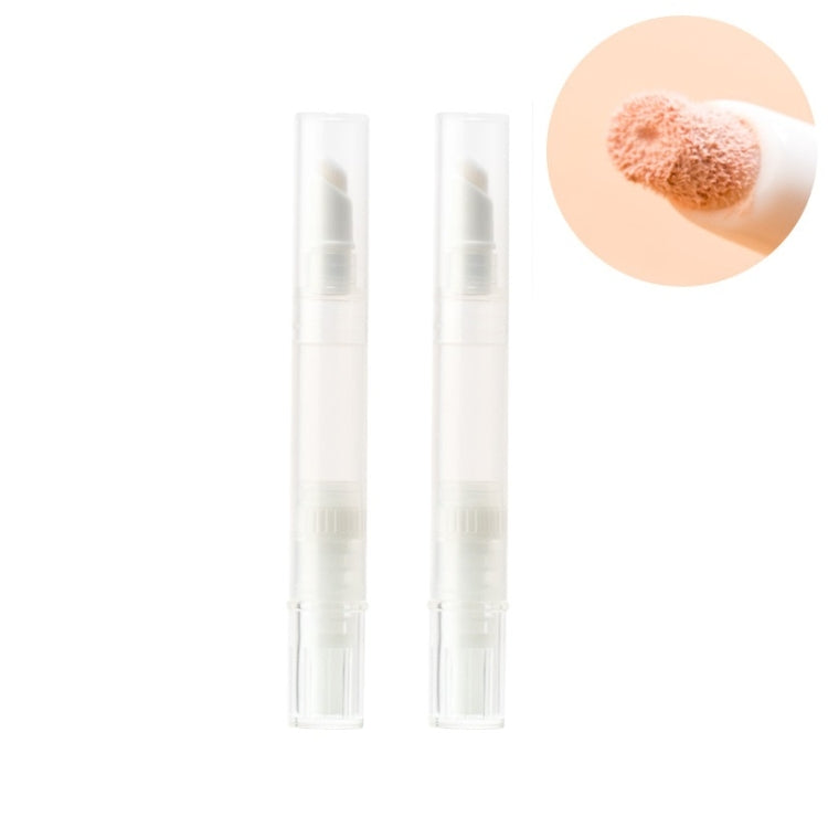 2pcs Liquid Foundation Small Sample Refilling Pen Travel Portable Rotary Vacuum Refilling Bottle