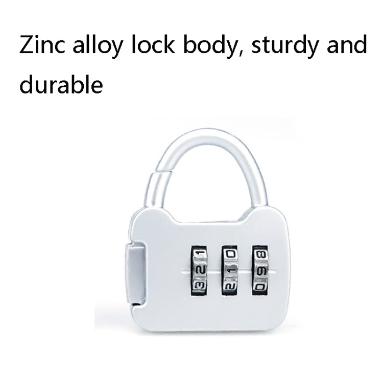 6 PCS Xmm-8007 Cartoon Cat Metal Digital Password Lock Mini Small Padlock