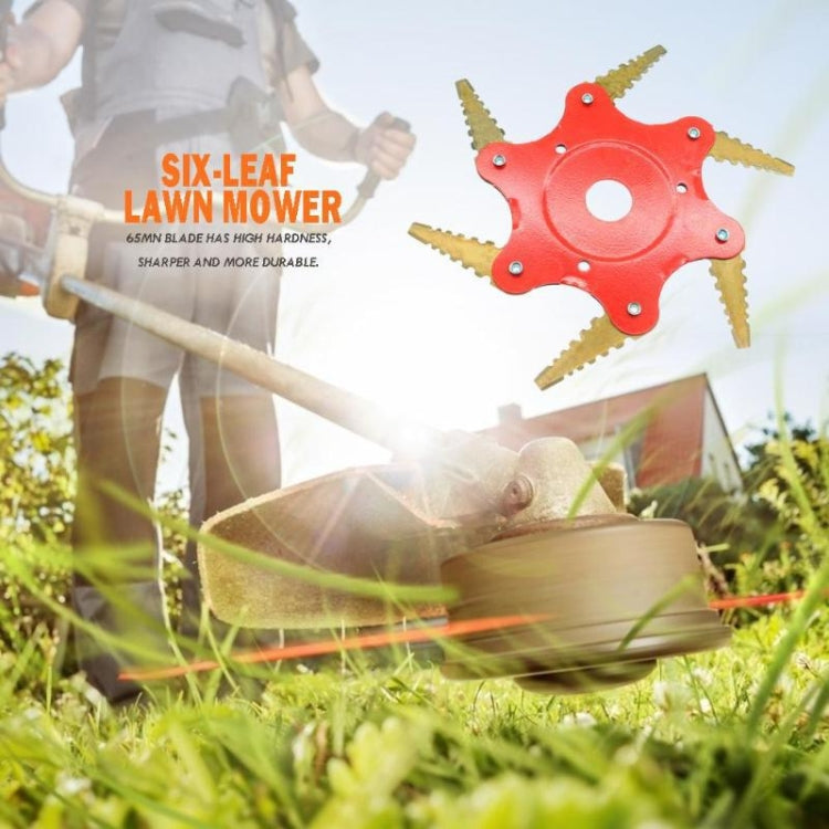 Toothed Mower Blade Six-Leaf Cyclone Blade Agricultural Weeder Parts