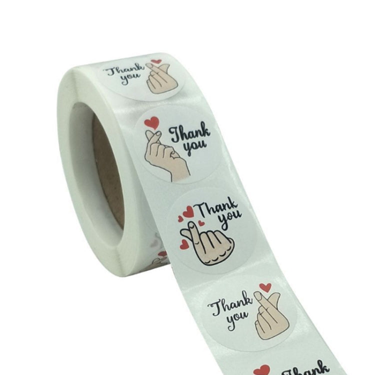 10 Rolls Thank You Floral Sticker Wedding Gift Decoration Sticker