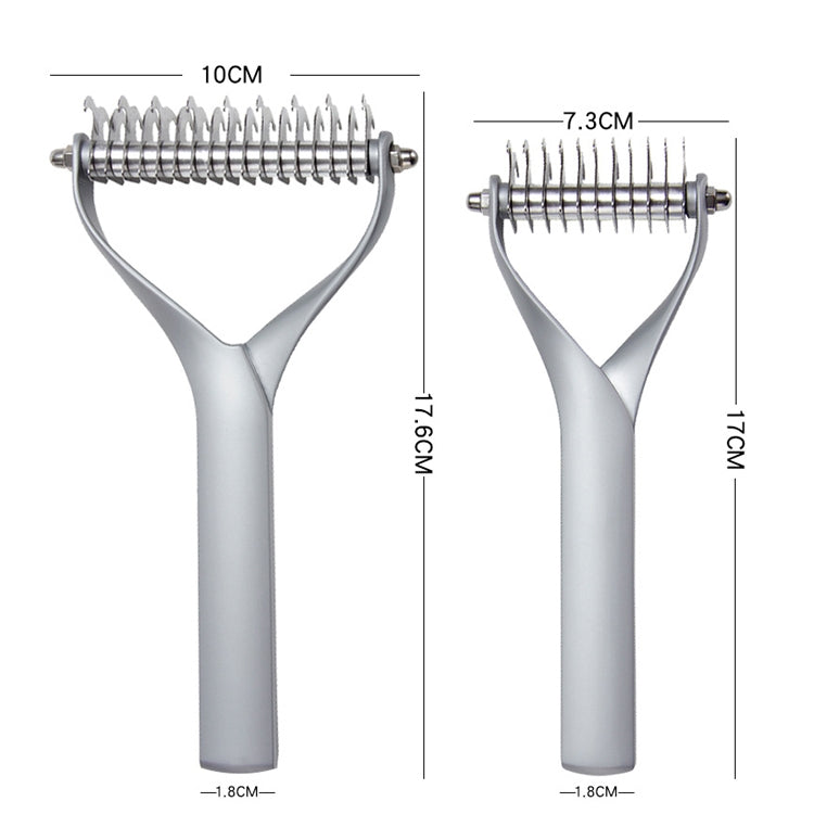 Pet Comb Zinc Alloy Double-Sided Cat Dog Cleaning Beauty Hair Removal Comb