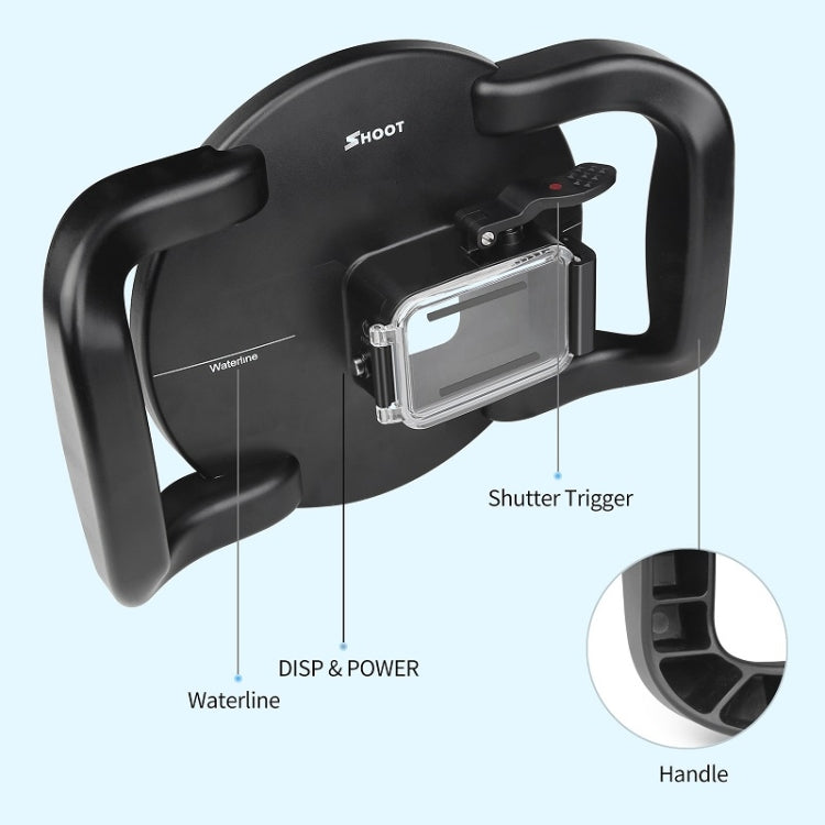 SHOOT XTGP559 Dome Port Underwater Diving Camera Lens Transparent Cover Housing Case For GoPro HERO9 Black