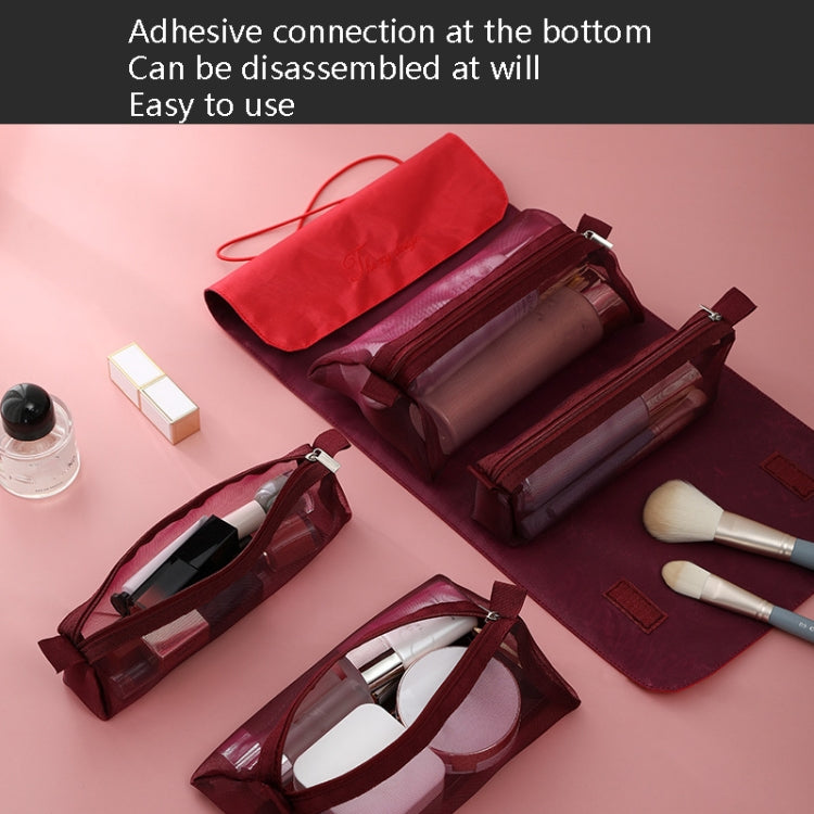 4 In 1 Multi-Function Cosmetics Storage Bag Removable Large Capacity Travel Convenient Cosmetic Bag Wash Bag