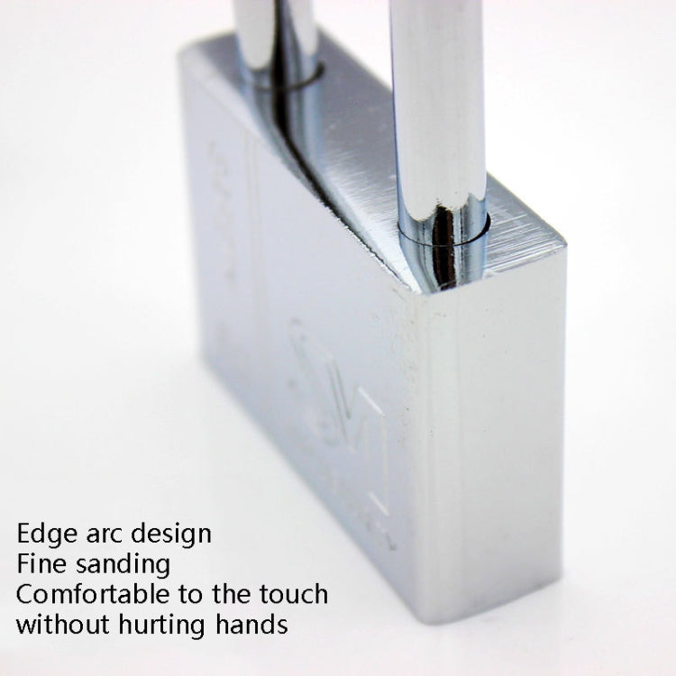 Square Blade Imitation Stainless Steel Padlock