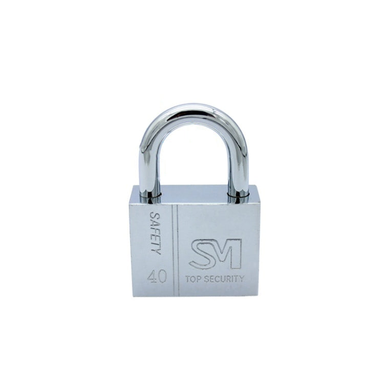 Square Blade Imitation Stainless Steel Padlock