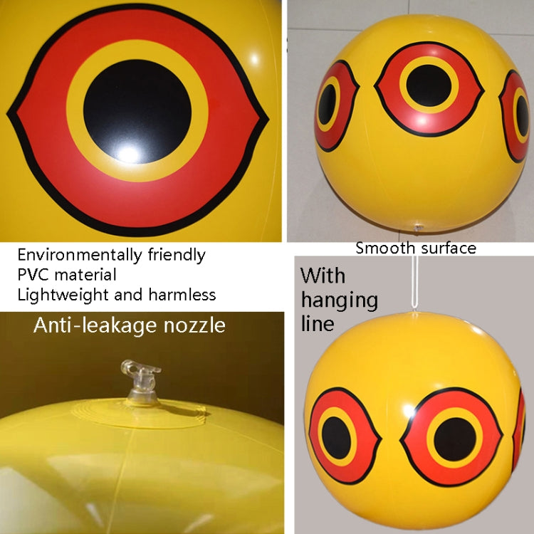 60cm PVC Inflatable Beach Ball Orchard Bird Ball Anti-Bird Farm Balloons