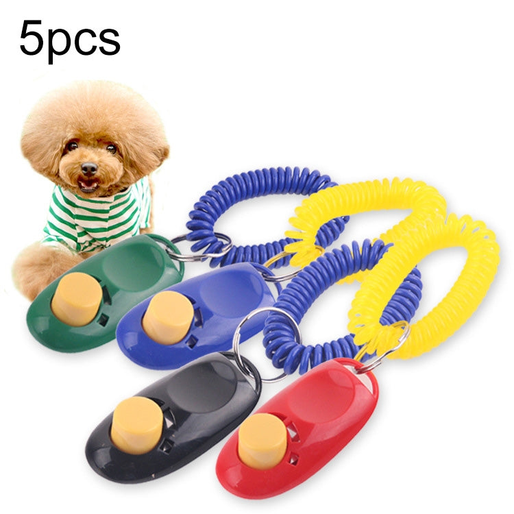5 PCS Dog Training Clicker Pet Vocalization Cat And Dog Training Device Pet Training Supplies