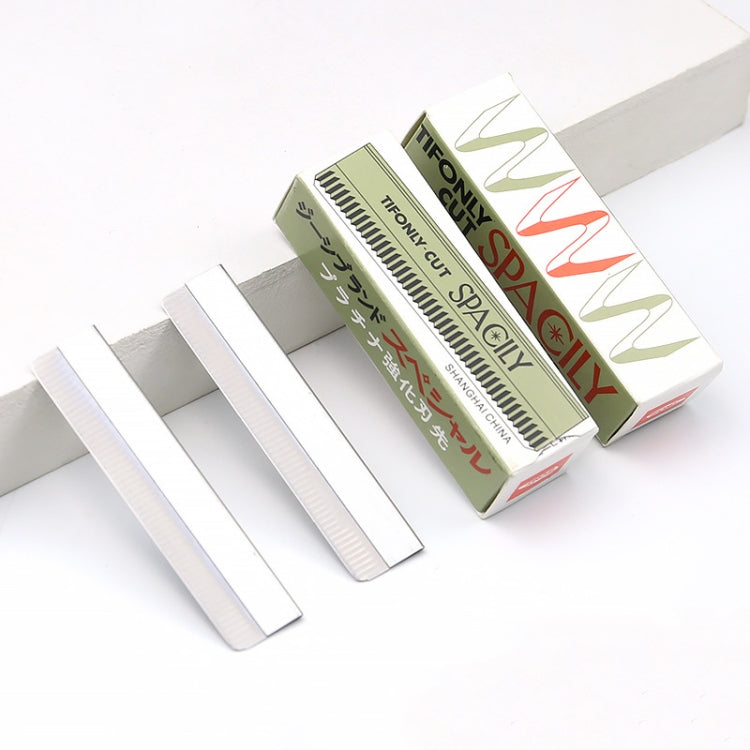 5 Box / Set Eyebrow Trimming Blade Stainless Steel Eyebrow Scraper