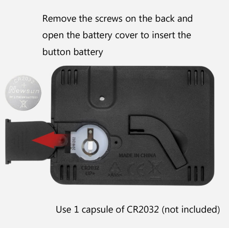 Multifunctional Indoor Thermometer And Hygrometer Large Screen Alarm Clock Kitchen Electronic Countdown Timer